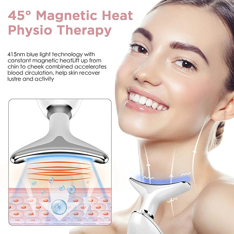 Neck Facial Lifting Device Skin Tightening Anti Wrinkle EMS Microcurrent Face Massager Double Chin Remover Skin Care Beauty Tool