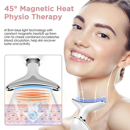 Neck Facial Lifting Device Skin Tightening Anti Wrinkle EMS Microcurrent Face Massager Double Chin Remover Skin Care Beauty Tool