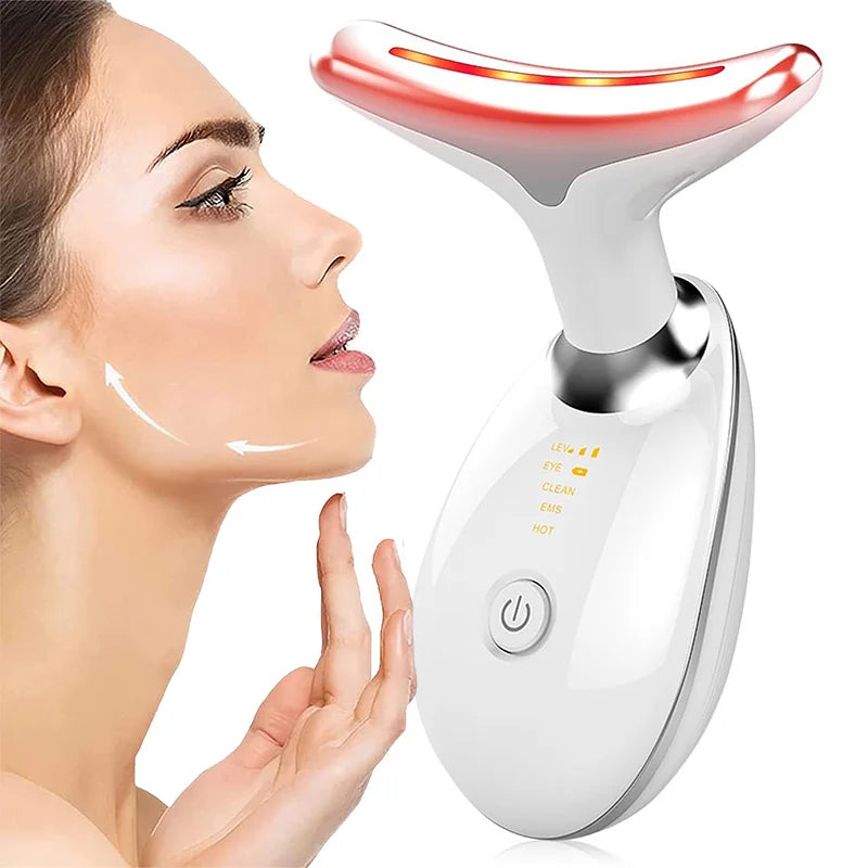 Neck Facial Lifting Device Skin Tightening Anti Wrinkle EMS Microcurrent Face Massager Double Chin Remover Skin Care Beauty Tool